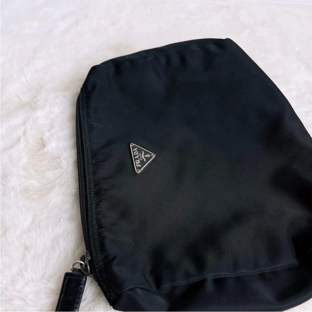 Prada Classic Black Nylon Pouch - Picture 7 of 8